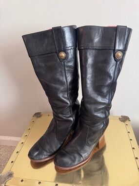 COACH Fayth Leather Boot - 8.5